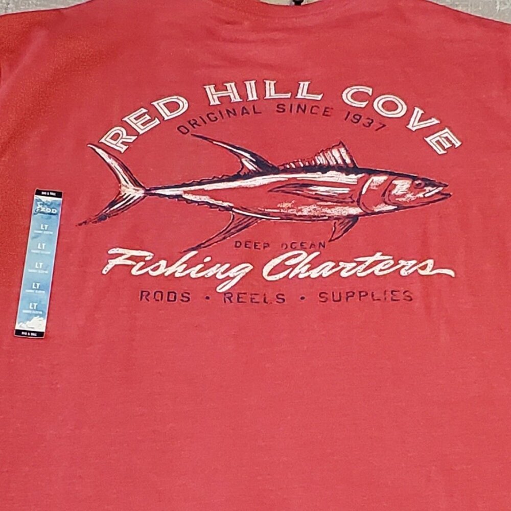 NWT!  Bundle -2 Men's IZOD Saltwater Classic/Casual crew shirts Size: Large Tall - Picture 9 of 9